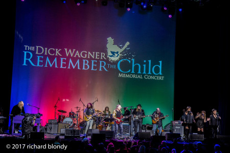 Band onstage with Mark Farner