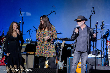 Susan Michelson, Victoria Woody, Howard Hertz onstage